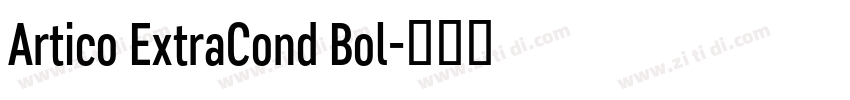 Artico ExtraCond Bol字体转换